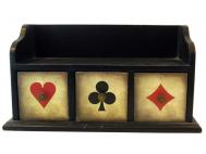 MUEBLE MADERA SOBREMESA 3  CAJONES 59x26x23  