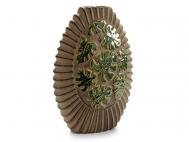 JARRON CERAMICA HOJA COSTILLA 21x30cm      