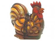 PORTA VELAS HIERRO GALLO 19x15,5cm     