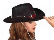 SOMBRERO NEGRO SELVA  CON COLMILLOS         