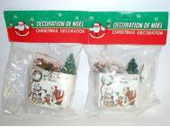 COLGANTE BOLSA REGALO NAVIDAD 7x6cm 2 Unidades =#160