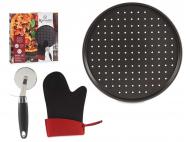 BANDEJA PIZZA MANOPLA Y CORTAPIZZA 33cm�