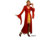 DISFRAZ DIABLESA FUEGO TALLA L ADULTO      �