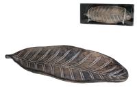 BANDEJA HOJA INDRANI 26x9x3cm           