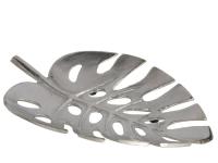 PLATO DECORATIVO HOJA 30x20x3,5cm ALUMIN