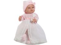 BEBE RECIEN NACIDA 42cm VESTIDO  CON FALDON EN ESTUCHE        