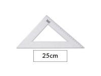 ESCUADRA PLASTICO 45� 25cm