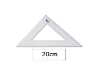 ESCUADRA PLASTICO 45� 20cm  =019205=