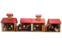 CASA MADERA DECORADO 8x8cm 4 SURTIDO A ELEGIR 1  =088325=