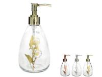 DOSIFICADOR CRISTAL FLOWER 400ml  SURTIDO A ELEGIR 1        