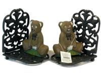 APOYA LIBROS PAREJA OSOS FORJA 13x15cm 