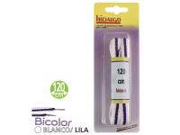 CORDON 120cm BLANCO LILA 1 PAR          