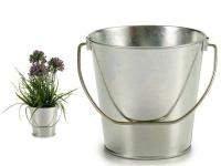 CUBO ASA METAL ZINC ALTURA 14,5cm DIAMETRO 15,5cm