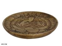 PLATO TALLADO BUDA 20cm                 