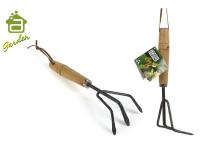 PALA CULTIVADORA JARDIN 26,5cm MANGO MADERA    