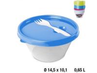 BOL JOVI REDONDO  CON TAPA Y TENEDOR 0,6l  SURTIDO A ELEGIR 1    