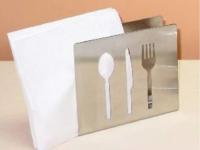 SERVILLETERO ACERO INOXIDABLE CUBIERTOS 15x4,5cm 