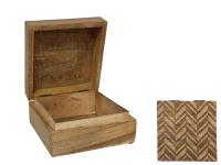 CAJA MADERA ZIG ZAG 14x14x7cm           