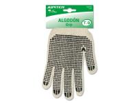 GUANTES JUPITER ALGODON PUNTOS DOBLE CARA TALLA 9 