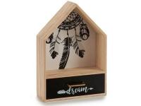 MUEBLE MADERA CASITA PLUMAS 27x20cm 1 CAJON