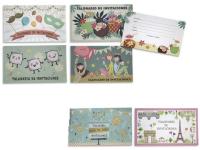 TALONARIO INVITACIONES FIESTA 12 HOJAS GLITTER 9x15cm  SURTIDO A ELEGIR 1 