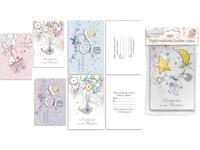 TARJETA INVITACIONES BAUTIZO  CON SB.2 Unidades 16x11cm  SURTIDO A ELEGIR 1     