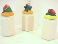 TARRO COCINA PEQUE�O ALTURA 12cm DIAMETRO 5cm FRUTA  SURTIDO A ELEGIR 1  