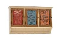 MUEBLE 3 PUERTA 2 CAJONES LETRAS 39x58,5x13,5cm  