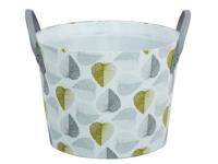 CESTO REDONDO TEXTIL AMARILLO 30x22cm   