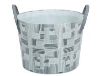 CESTO REDONDO TEXTIL GRIS 30x22cm       