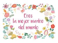 POSTAL ERES MEJOR MADRE MUNDO 13,3x19cm 