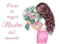 TARJETA 6,6x9cm MEJOR MADRE MUNDO