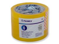 CINTA ADHESIVA 12mm 66m 6 Unidades DIAMETRO 10cm      