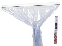 CORTINA PUERTA ANETO 90x210cm TRANSPARENTE     