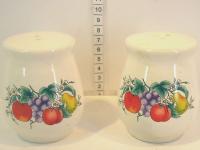 SALERO  CON PIMENTERO CERAMICA ALTURA 8cm DIAMETRO 5,5