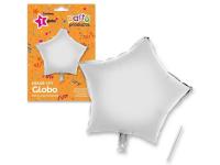 GLOBO POLIAMIDA ESTRELLA PLATA 49x46cm 
