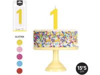 VELA GRANDE N�1 GLITTER  SURTIDO A ELEGIR 1              