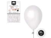 GLOBO METALIZADO BLANCO 30cm LATEX 10 Unidades       