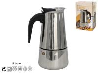 CAFETERA BRANDON 9 TAZAS ACERO          
