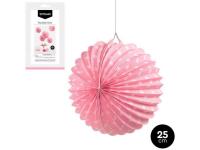 FAROLILLO PAPEL ROSA PASTEL DOTS BLANCO  5#12