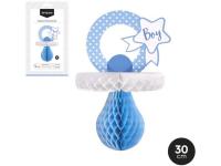 CHUPETE HONEYCOMB PAPEL AZUL PASTEL 30cm  