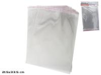 BOLSA CELOFAN ADHESIVO 20 Unidades 21,5x33,5cm    