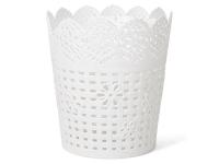 MACETA LUKA BLANCA PLASTICO 16x18cm