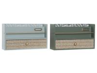 ORGANIZADOR MDF PP GRIS CLARO 30x9x17cm 