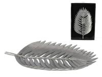 BANDEJA HOJA AUTOM PLATEADA 21x36cm    