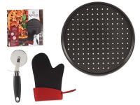 BANDEJA PIZZA MANOPLA Y CORTAPIZZA 33cm