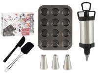 MOLDE MAGDALENAS  CON MANGA Y ESPATULAS 31 