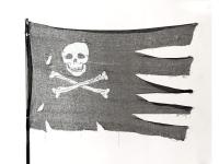 BANDERA PIRATA HALLOWEEN 76x127cm     �