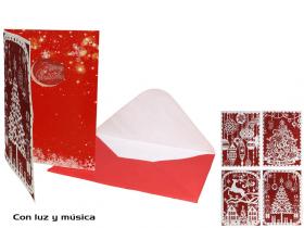 TARJETA FELICITA MUSICAL LED  SURTIDO A ELEGIR 1         