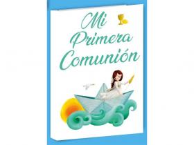 LIBRO COMUNION BASIC NI�A 29x24cm{          